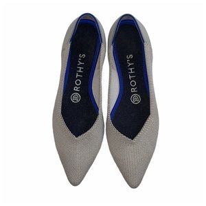 Rothy’s The Point Flax Birdseye flats 7.5